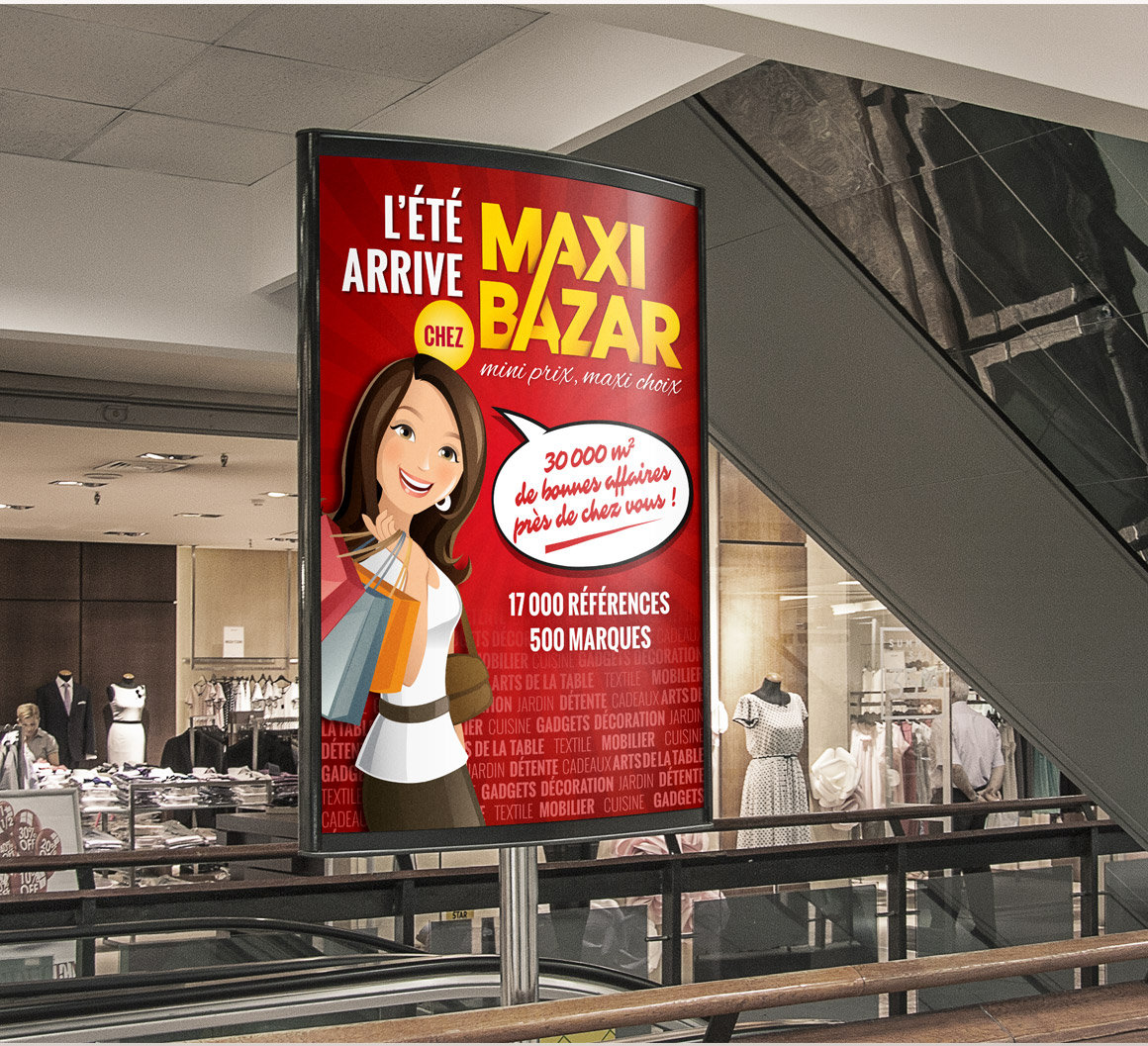 Identité visuelle d'une chaîne de magasin