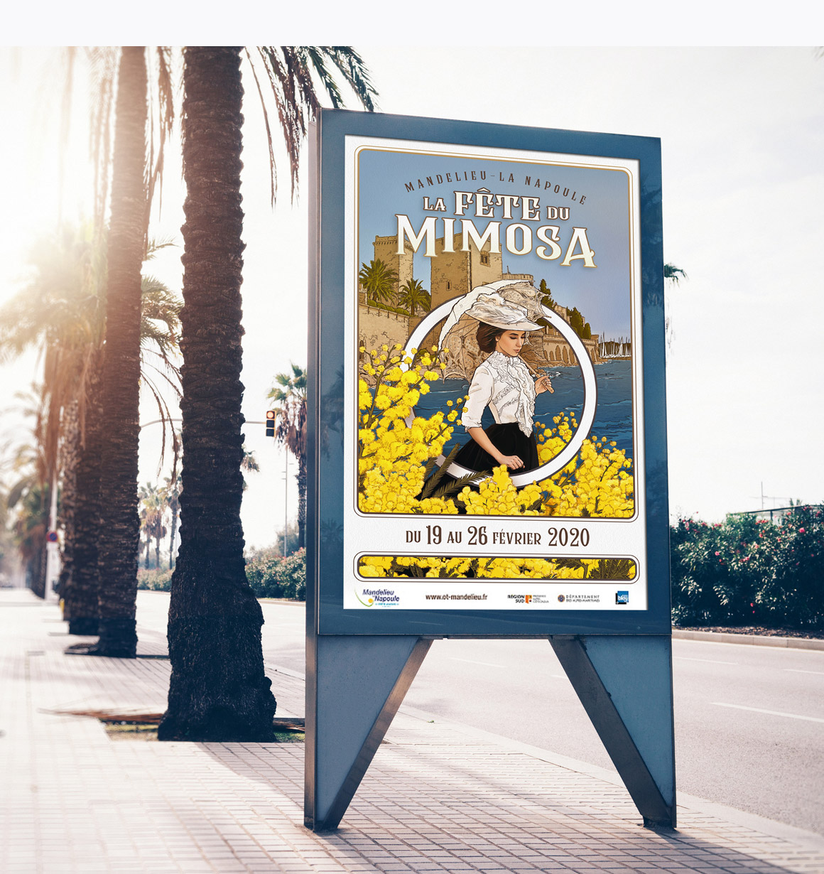 Illustration pour la fête du mimosa