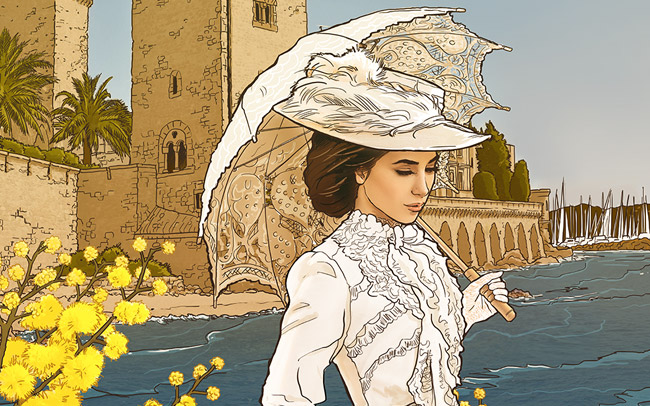 Illustration pour la fête du mimosa