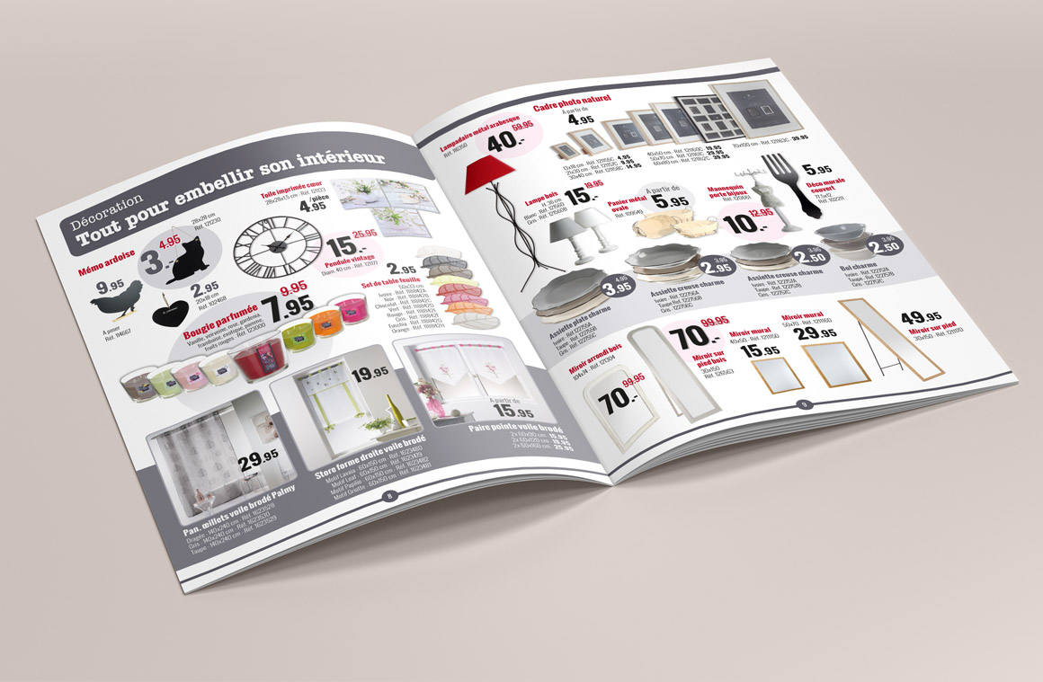 Identité visuelle d'une chaîne de magasin