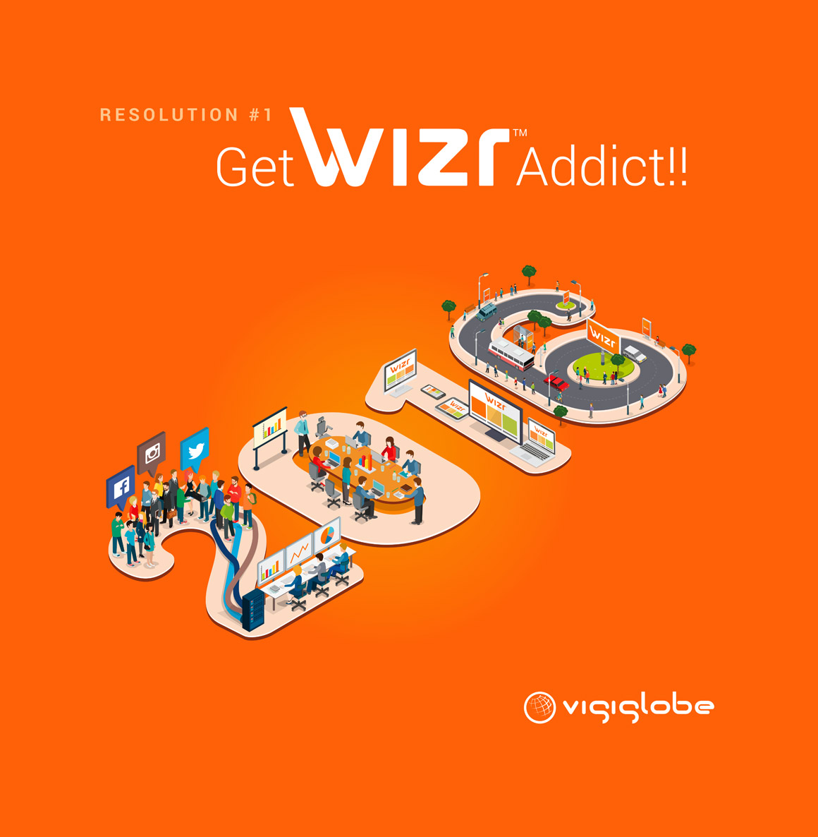 Carte de vœux pour une startup